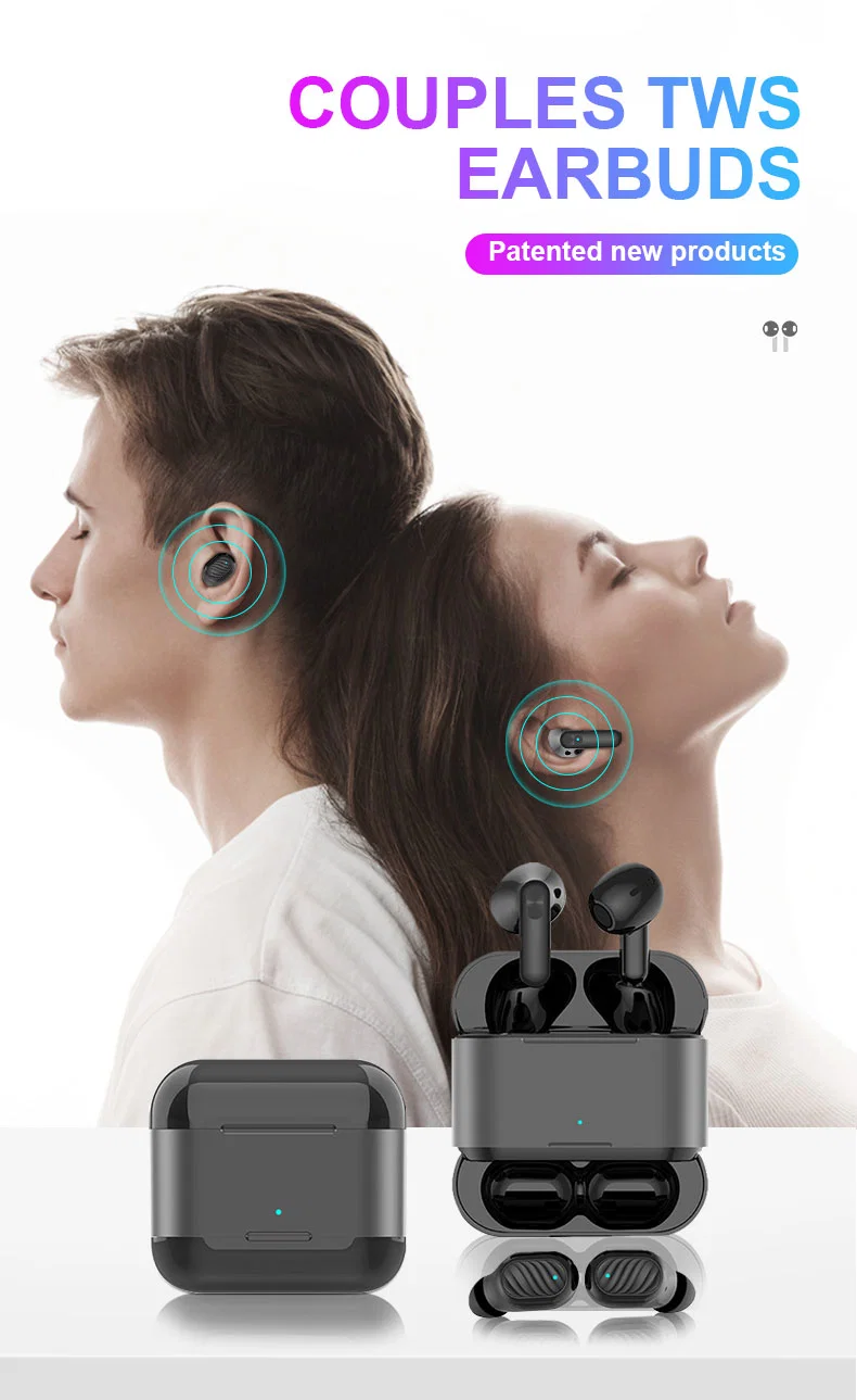 New Private Design Two Pairs of Earbuds in One Charging Case Tws 4 Earbuds Low Latancy Earphone