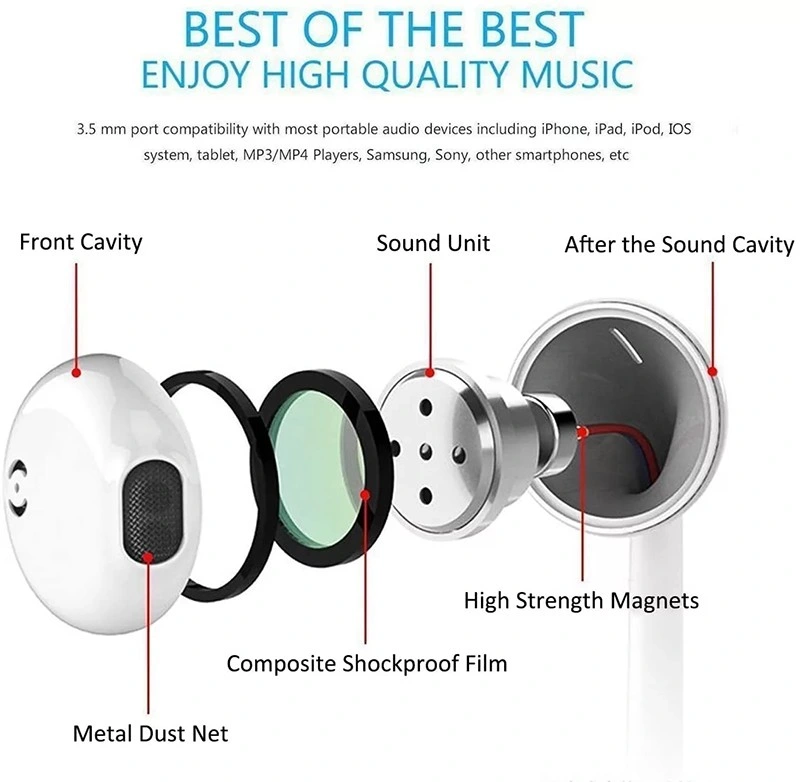 in-Ear Earpod Lightning Connector Wired Earbuds with Microphone