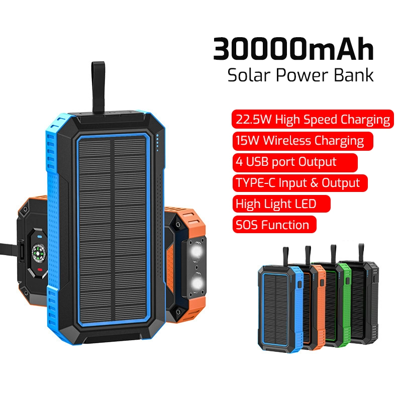 Top Solar Power Bank Solar Charger 30000mAh