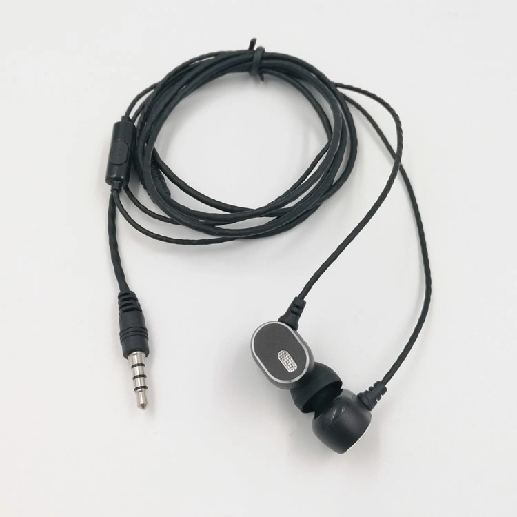 China Manufacturers Wholesale Sports Metal Earphones Wired Earbud with Mic