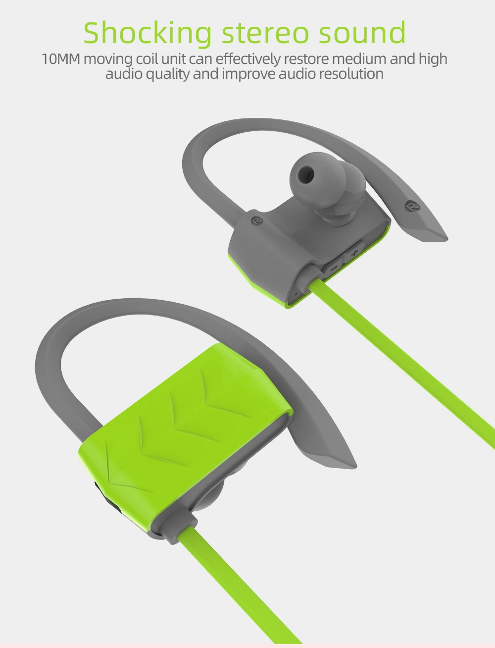 Free Sample Wired Earphones Waterproof Function in Ear Sport Earbuds
