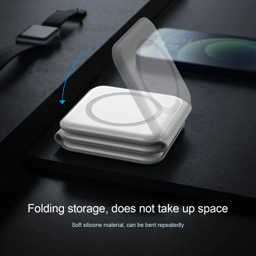 15W 3 in 1 Foldable Magnetic Wireless Charger for iPhone Apple Watch Airpod 3