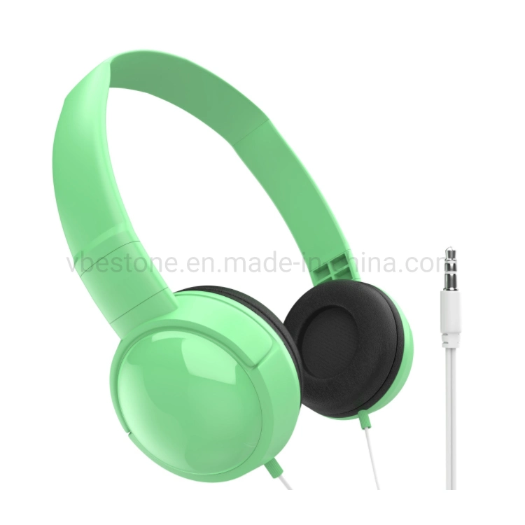 Macaron Color 3.5mm Cheap Disposal Headset Airplane Earbuds Kids on Ear Wired Headphone