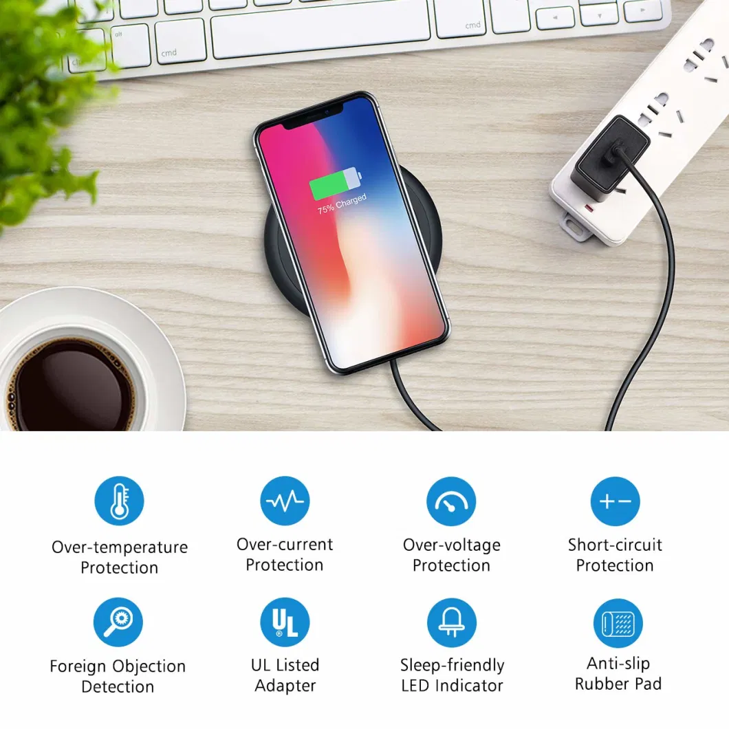 10W Universal Portable Qi wireless Charger Pad
