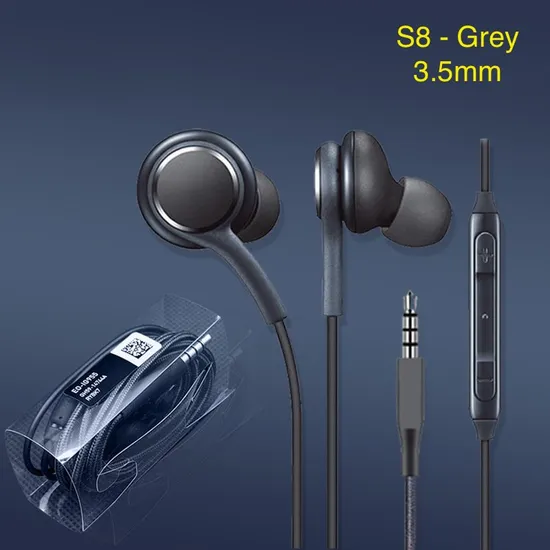Factory Wholesale Original Quality 3.5mm Wired Earphones with Microphone Earbuds S8