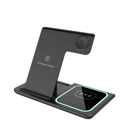 2022 5V 3A 15W 3 in 1 Foldable Qi Fast Charging Wireless Charger for Cellphone Watch Earphone